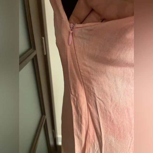 Zara Linen Blend Ombre Maxi Dress size Large - Picture 9 of 10